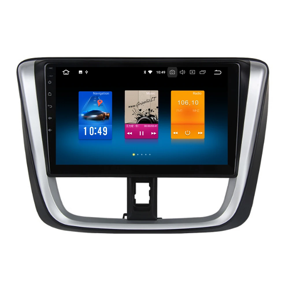 

RoverOne Android 8.0 Car Radio Multimedia Player For Toyota Vios Yaris 2017 Touch Screen Autoradio Bluetooth GPS Navigation