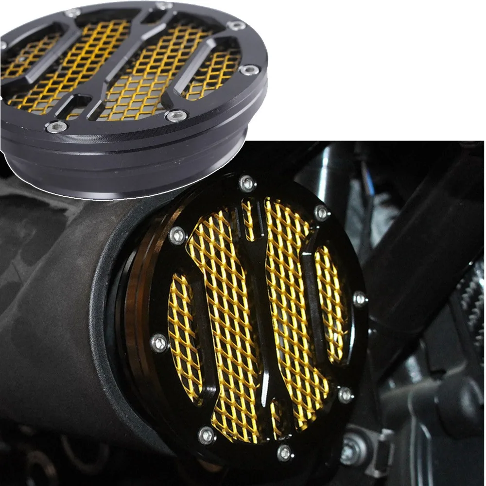 For BMW R nine T Air Intake Cover CNC Air intake Filter Black Gold