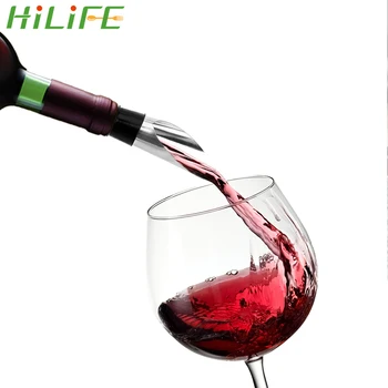 

HILIFE Wine Bottle Pour Stainless Steel Liquor Spirit Pourer Red Wine Spout Stopper Barware Bar Accessories