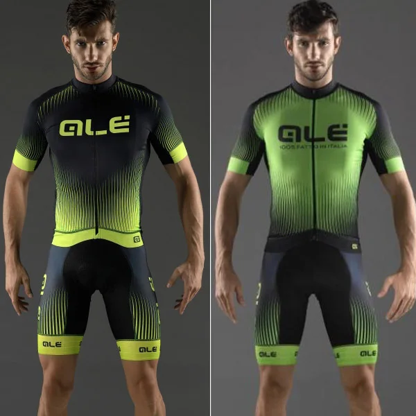 2015 Ale Cycling Jersey Men's Short Sleeve Cycling Clothing Bib Shorts