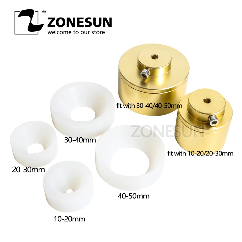 Зажимной патрон ZONESUN для укупорки 28 32 мм 38 10 50 круглая пластиковая бутылка с