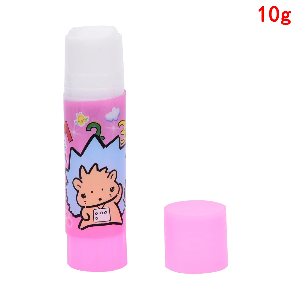 1 pc 2017 New 10g Cartoon Glue Stick Glue Art Paint School Office Supplies Stationery Sticky Glues