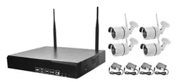 4ch 1080 P Full HD Беспроводной NVR комплект WI-FI CCTV Системы открытый Водонепроницаемый 4pcs1080p IP Камера видеонаблюдения комплект