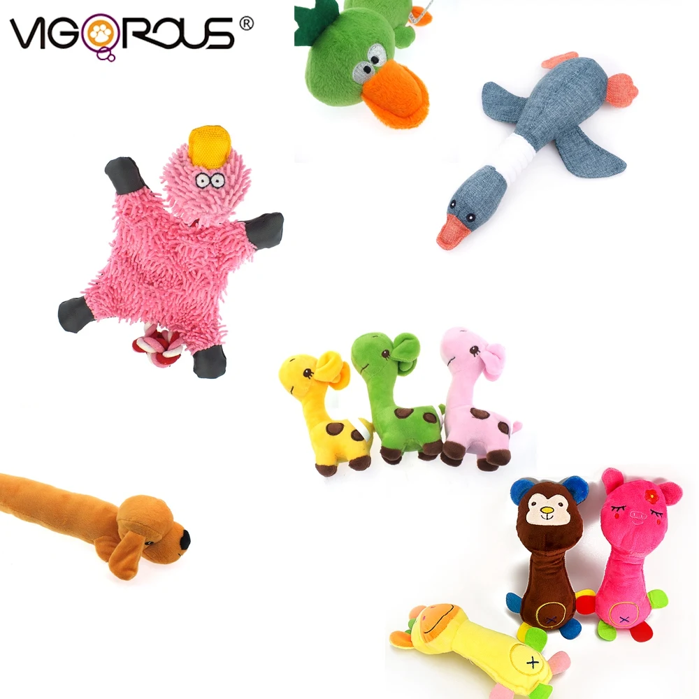 

Squeaky Dog Toy For Large Small Dogs Interactive Pet Puppy Toys For Dogs Cats Plush Dog Squeaker Chew Treat Toy Game XX0001