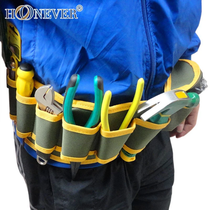 Canvas Tool Kit Waist Hanging Bag Waterproof Electrical Maintenance Bag
