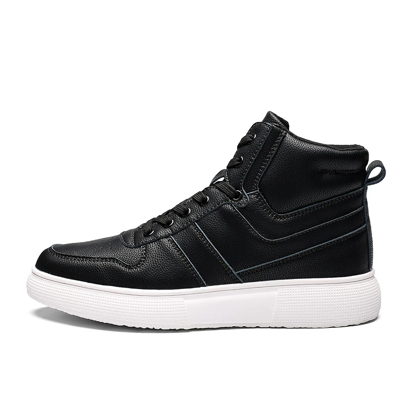

Men's Vulcanize Shoes Lace-up Men Casual Shoes Fashion High Top Men High Pipe Retro Comfortable Men's Flat Shoes 2019