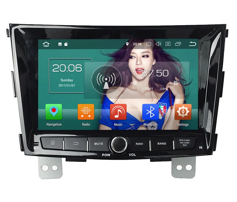 Perfect KLYDE 8" 4G WIFI Octa Core Android 8.0 4GB RAM 32GB ROM BT Car DVD Multimedia Player Radio GPS For SsangYong Tivolan 2014-2016 0