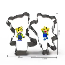 A пара тигр нержавеющая сталь дробилка для сахара печенье формы 10 комплект / много