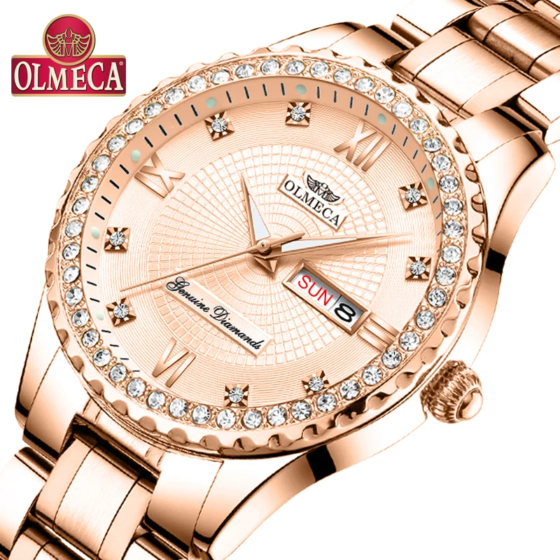 

Women Wrist Watch For Ladies Fashion Auto Date Luxury Quartz Watches Relogio Feminino Watches 30M Waterproof Clock Luminous Hand