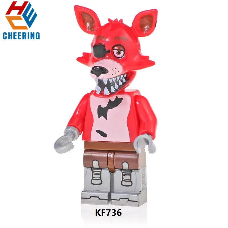 Single Sale Building Bricks Blocks Ballonboy Chica Colorful Freddy Foxy Spintraft Cartoon Movie Figures Toys For Children KF6071