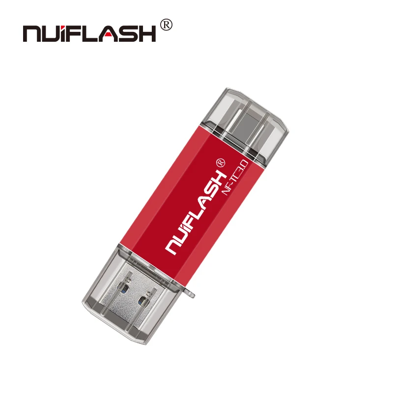 USB флеш-накопитель type-C+ USB3.0 OTG 128 Гб 64 ГБ флеш-накопитель 32 ГБ 16 ГБ USB флеш-накопитель 3,0 Высокоскоростная Флешка для устройств type-C - Цвет: red