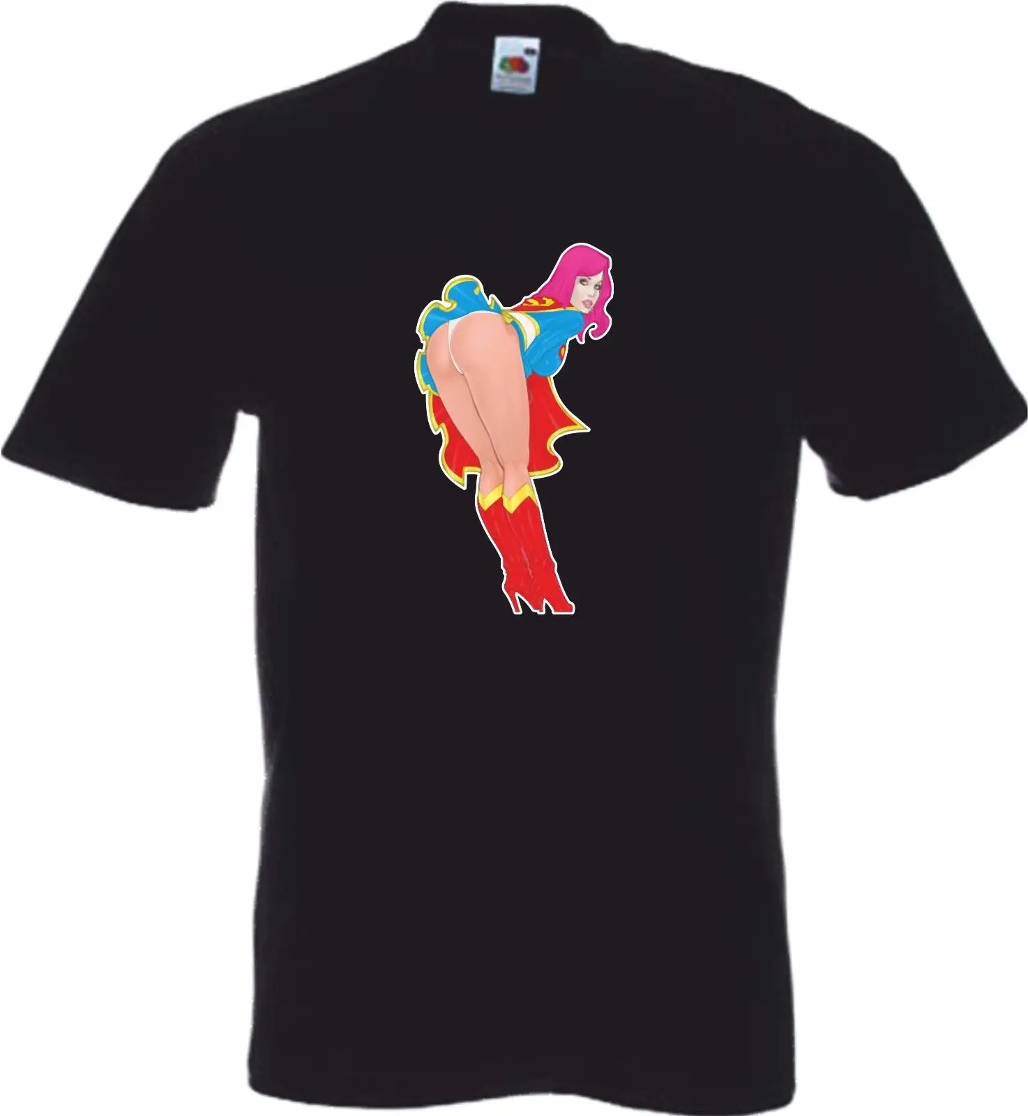 

CYBER GOTH SUPERGIRL SUPERHEROES SUPER HERO SUPERHERO SUPERWOMAN PUNK T SHIRT Cartoon t shirt men Unisex New Fashion tshirt