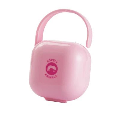Pink 2 цвета, портативная детская соска, соска, чехол для соски, держатель для путешествий, коробка для хранения, прочная соска, соска, колыбель, чехол, пылезащитный чехол - Цвет: Pink