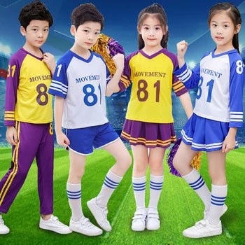 

Children's Cheerleading Elementary and Middle School Students' Games Opening Ceremony Performance Dress Lala Captain's Dress