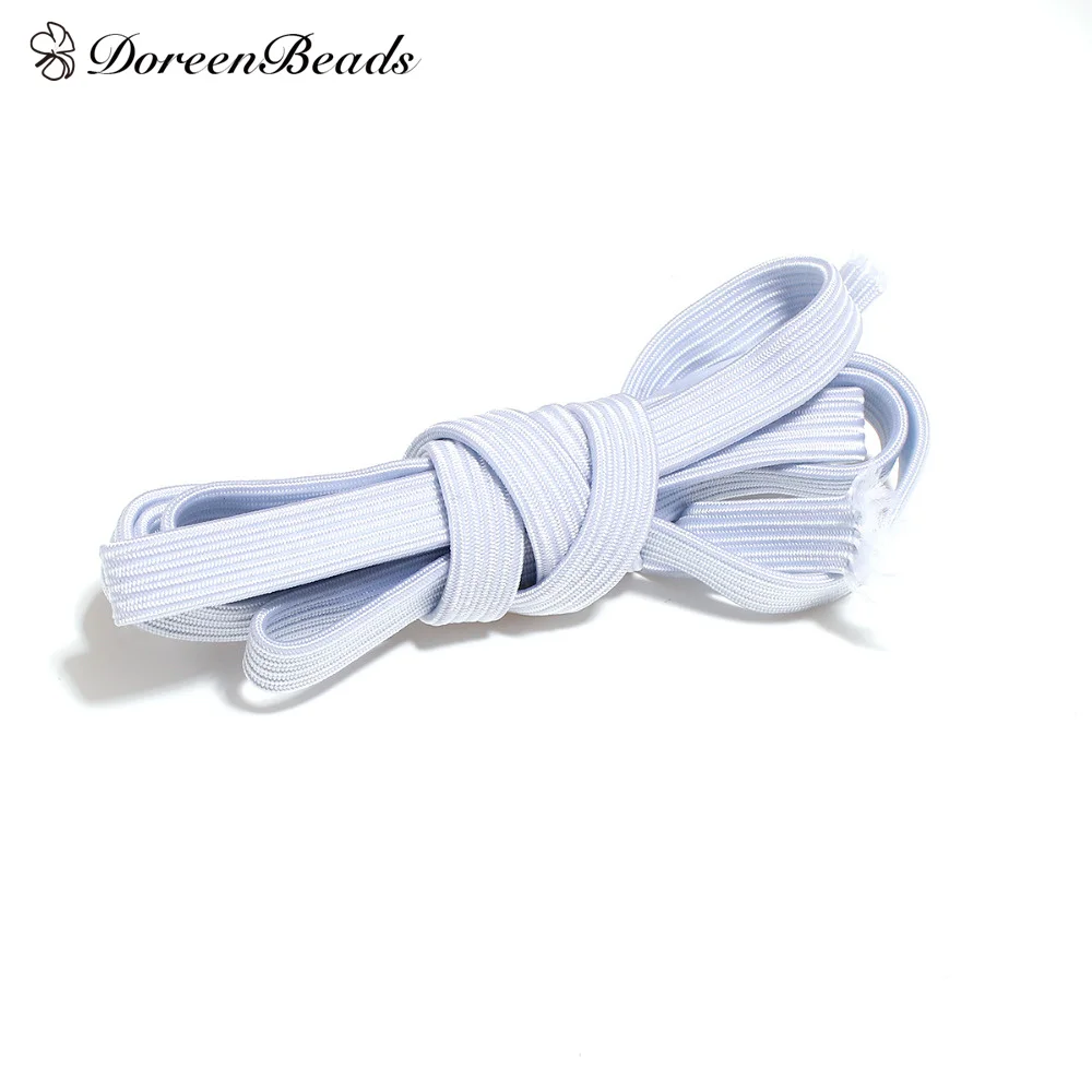 

Polyester Elastic Band White Apparel Sewing & Fabric Clothing Elastic Cord 10mm( 3/8"), 1 Piece (Approx 2.5 M/Roll)