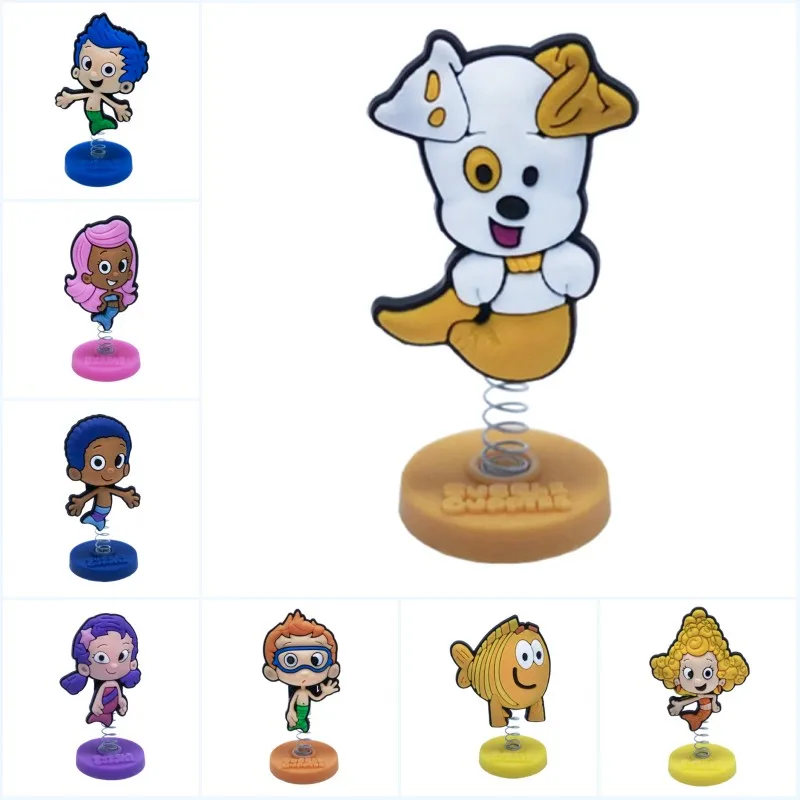 

4pcs Bubble Guppies Lovely Cartoon Figure Mini PVC Standing Dolls Home Decoration Car Accessory Kid Favor Toy Gift Party Supply