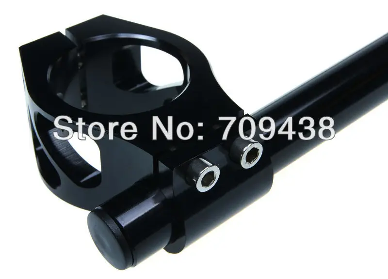 41MM CNC Clip On Ons Handlebars Handle Bar For KAWASAKI Ninja ZX6 ZX6R 600CC 90-97 EX650R 06-08 ZX10 88-90 BLACK