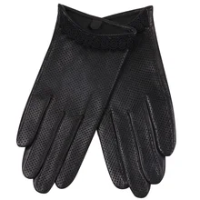 Перчатки из натуральной кожи женские осенние перчатки из овчины тонкие стильные дышащие женские перчатки для вождения L18001NN-9