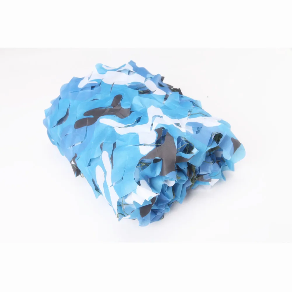 4,5x8 м Лесной камуфляж сетка Кемпинг военный камуфляж сетчатый навес формилитарный Охота Стрельба многоцветный Солнцезащитная сетка - Цвет: sea blue