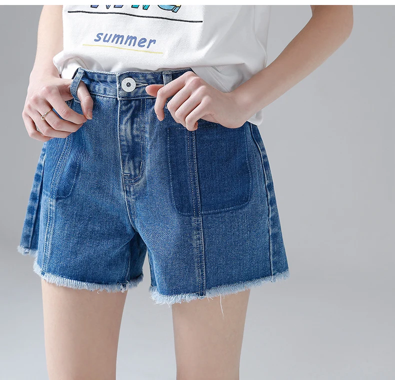 Toyouth женские джинсовые шорты 2018 летнее джинсовое, в Корейском стиле повседневные женские шорты с высокой талией короткие брюки