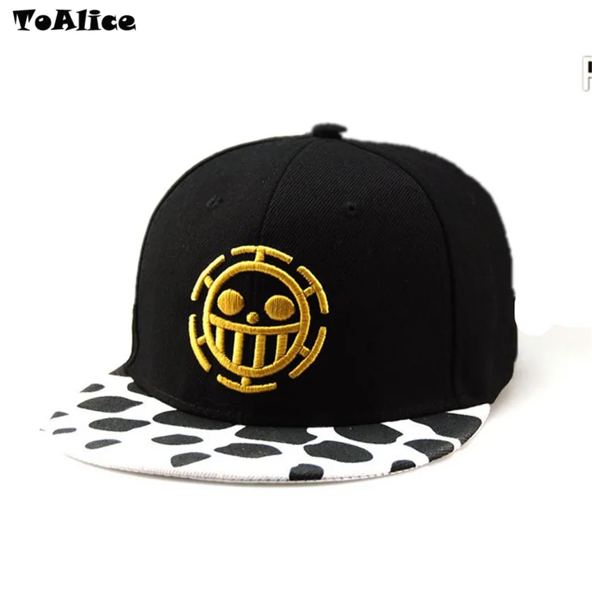 Buy One Piece Heart Pirates Trafalgar Law Emblem Baseball Cap Caps Hats