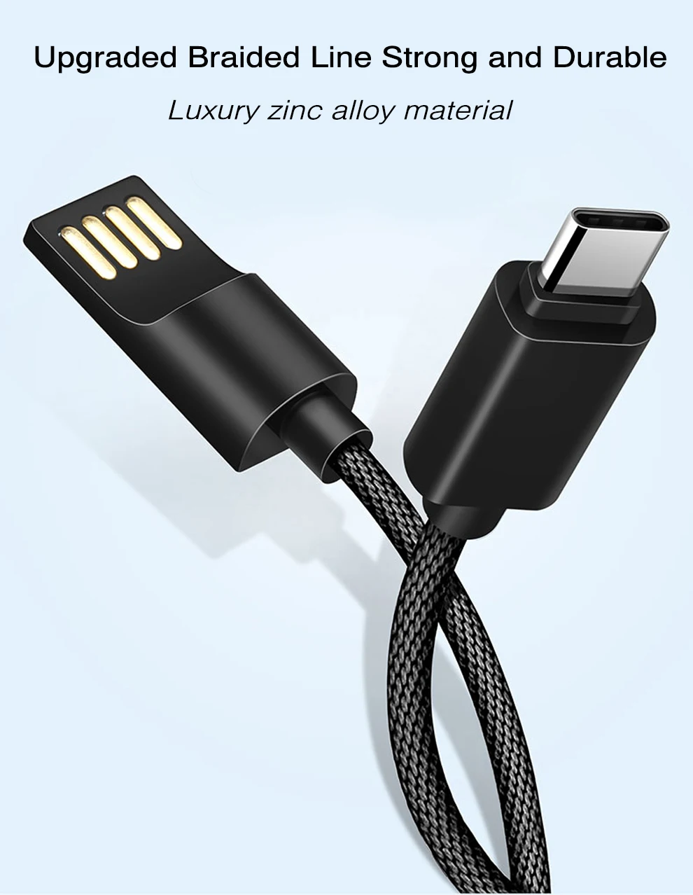 

USB Type C Cable Fast Charging Data Type-C Cable For Xiaomi mi 9 Huawei P30 Lite USB-C Cable For Samsung S10 Plus Note 9 S10e