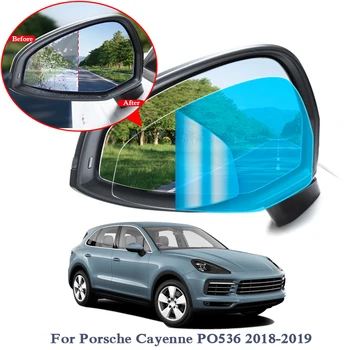 

2PCSAnti Fog Car Window Clear Film Car Rearview Mirror Protective Film For Porsche Cayenne Macan Paramera Waterproof Car Sticker