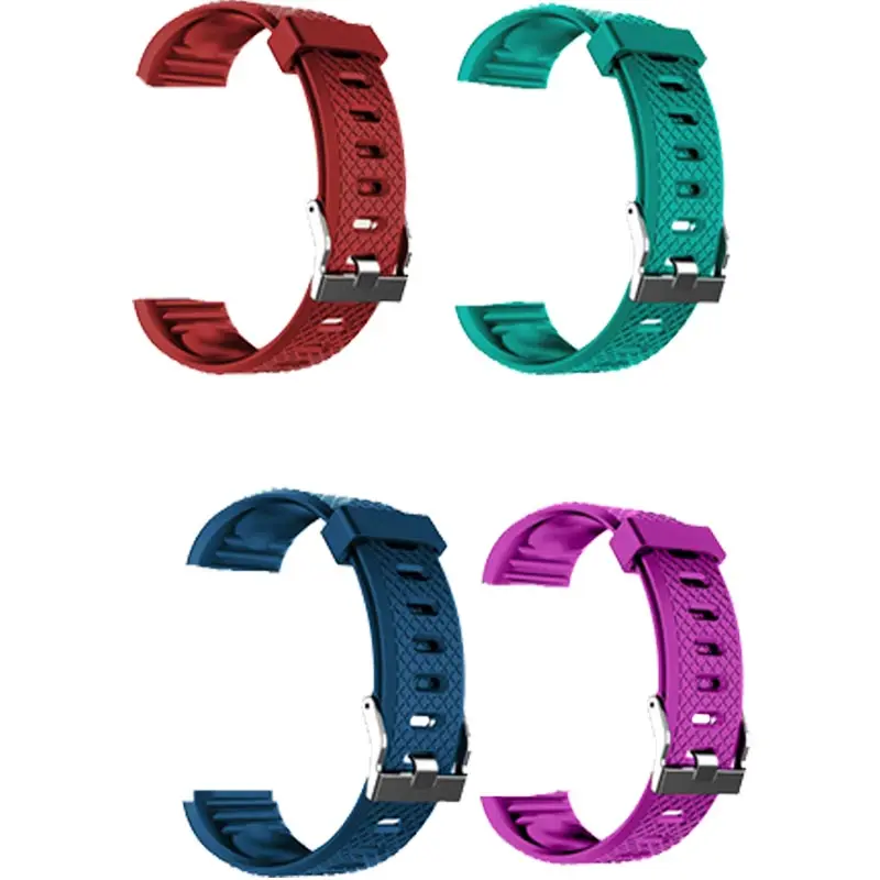 D13/116Plus Silicone Wirst Strap For D13/116 Plus Smart Bracelet Accessories Replacement Wristband Watch Strap Band Correa - Color: 4 Straps