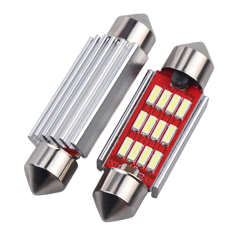 Лама светодиодная автомобильная Festoon 31/36/39/42 мм C5W C10W сверхъяркая 4014 SMD без ошибок
