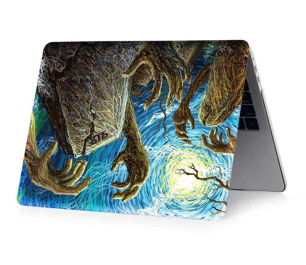 Чехол для ноутбука с принтом для MacBook Air Pro retina 11 12 13 15 для Mac book New Pro 13,3 15,4 дюймов с сенсорной панелью+ чехол для клавиатуры
