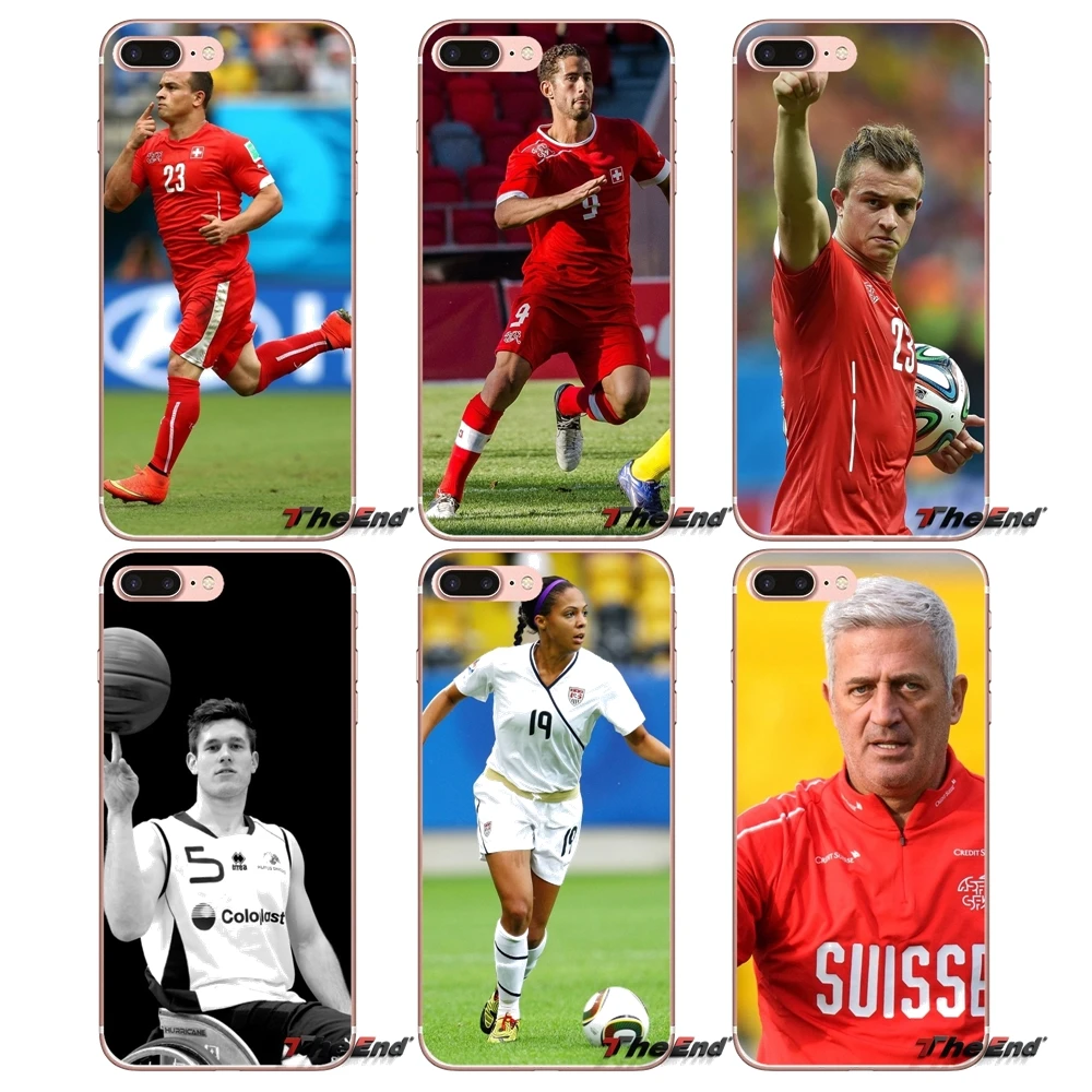 Cell Phone Cover Switzerland Soccer Player For Sony Xperia Z Z1 Z2 Z3 Z5 compact M2 M4 M5 E3 T3 XA Aqua LG G4 G5 G3 G2 Mini Capa | Мобильные