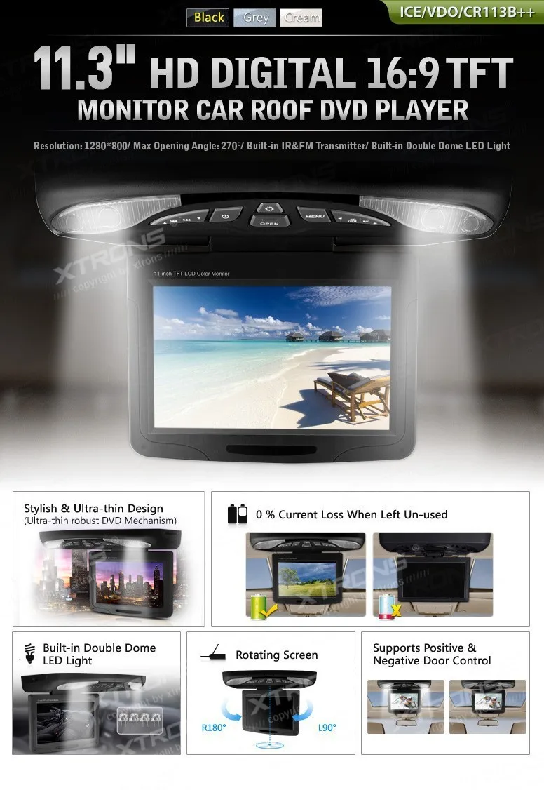 Clearance 11.3" HD Car Flip Down Monitor Roof Mounted DVD Player ,1280*800 Rotating Screen 270 Overhead Ceiling Monitor DVD USB SD Game 1 Clearance 11.3" HD Car Flip Down Monitor Roof Mounted DVD Player ,1280*800 Rotating Screen 270 Overhead Ceiling Monitor DVD USB SD Game 1