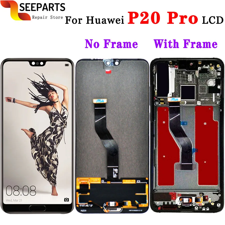 6 1 &quotдля Huawei P20 Pro ЖК экран Сенсорная панель дигитайзер CLT AL01 дисплей с сенсорным