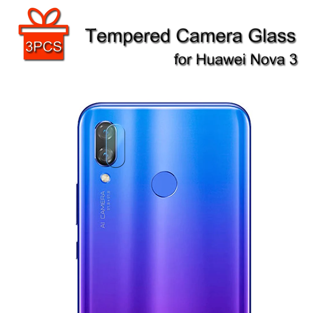 Закаленное стекло для камеры huawei nova 3 полное покрытие задняя защитная пленка