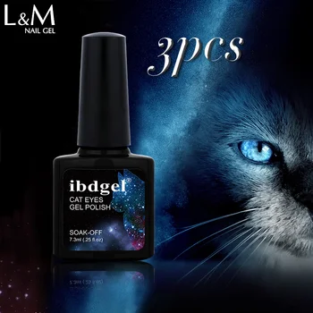 

ibdgel 7.3ml Magnet 3d Cat Eyes UV Gel Lacquer Nail Gel Polish LED Soak Off Cat eyes Hot Sales Nail art Gel Vernish