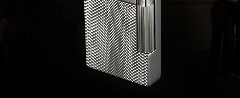 Высококачественная брендовая газовая зажигалка KUBOY белая матовая никелевая металлическая ветрозащитная зажигалка Мужские деловые подарки Lighters-ki-58