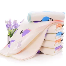 Милое Мягкое хлопковое полотенце для лица с принтом пингвина, быстросохнущее полотенце для взрослых, детей, семьи