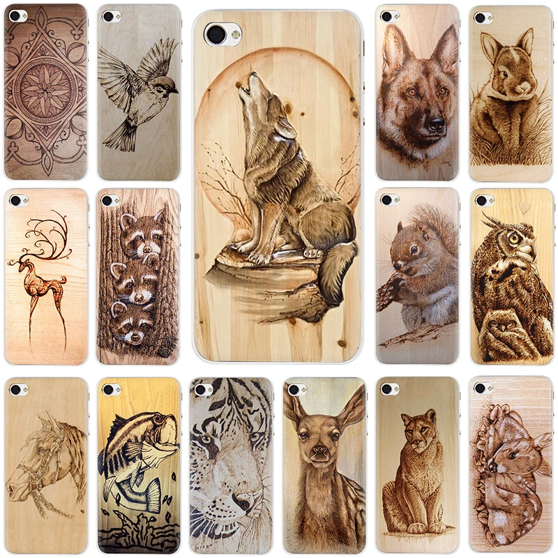 

imitative Wood Vintage Style soft silicone TPU phone cover case for iphone 5 5s 5C SE 6 6s 7 8 plus X XR XS Max