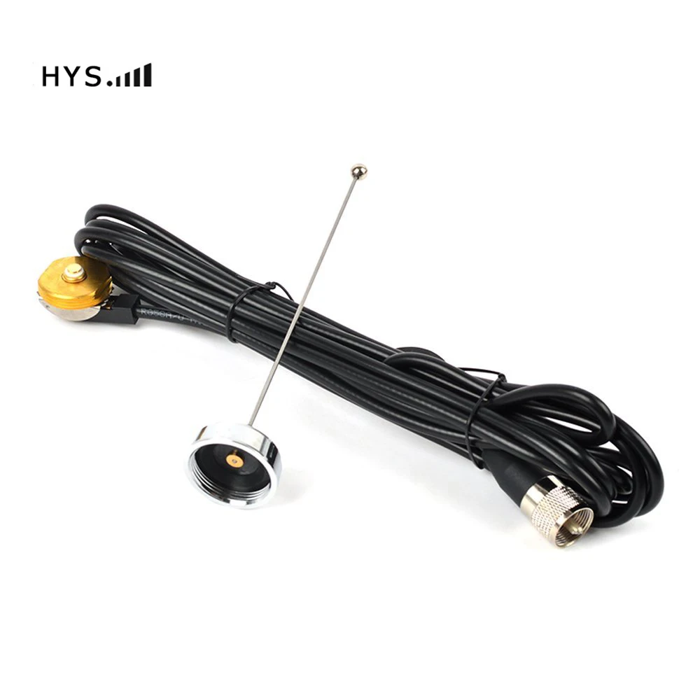 HYS UHF nmo 400-470 мГц Телевизионные антенны с 13 футов RG58 коаксиальный кабель PL259 разъем
