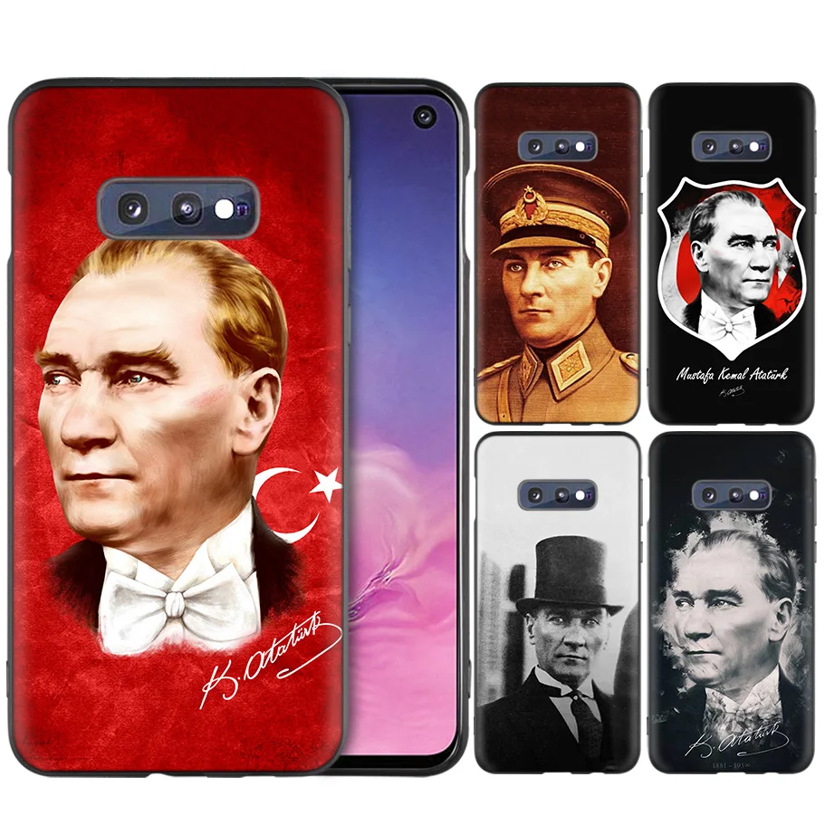 

Case for Samsung Galaxy M10 M20 S10 S10e S10 5G S9 S8 S7 S7 Edge Note 8 9 Plus Lite Turkey Mustafa Kemal Ataturk Print Case Capa