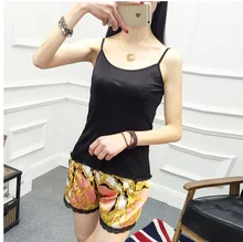 new 100% pure silk female leggings Intimate soft comfortable leggings loose leggings Silk shorts real silk home pants-b185-1