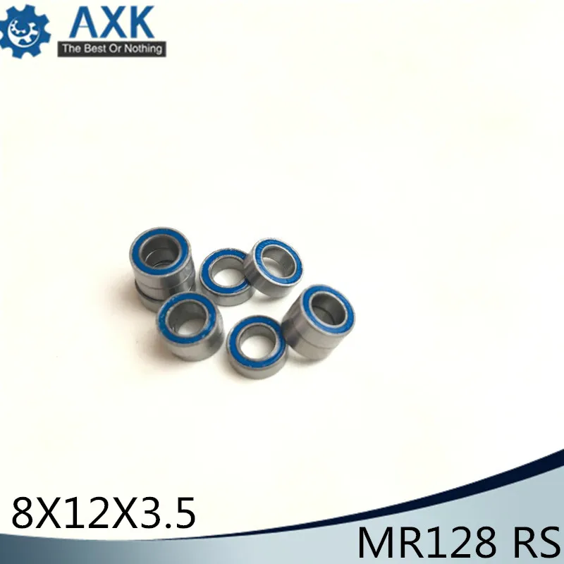 MR128RS Миниатюрные шарикоподшипники 10 шт. 8*12*3 5 мм для ABEC 3 MR128 2RS с синей герметичной