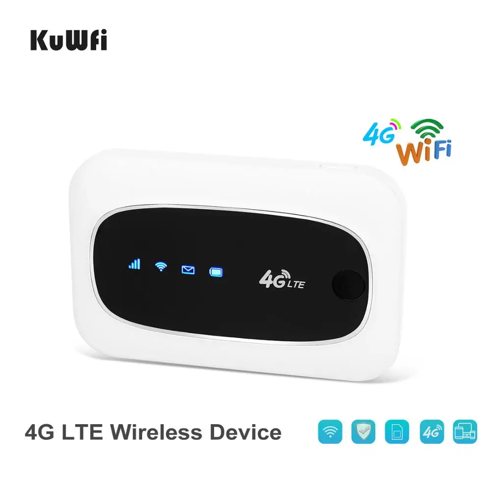 KuWFi 4G Wi Fi маршрутизатор FDD/аппарат который не привязан к оператору сотовой связи