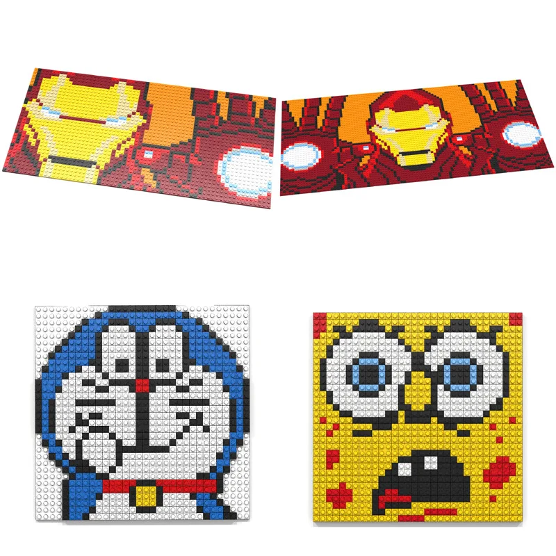 Smartable Plate 1x1 Building Blocks Parts DIY LOGO Toys For Children Educational Creative Compatible Legoing 3024 300pcs/lot