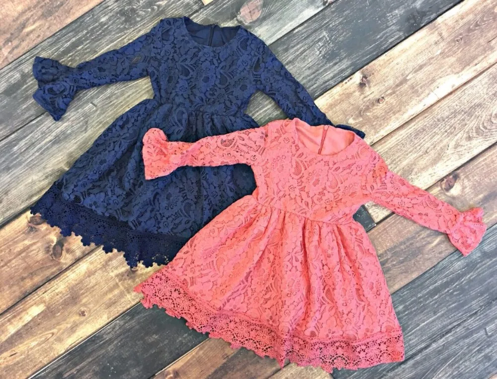 new baby girls fall/winter children clothes coral solid color soft lace princess belt dress ruffle gift party boutique match bow new baby girls fall/winter children clothes coral solid color soft lace princess belt dress ruffle gift party boutique match bow