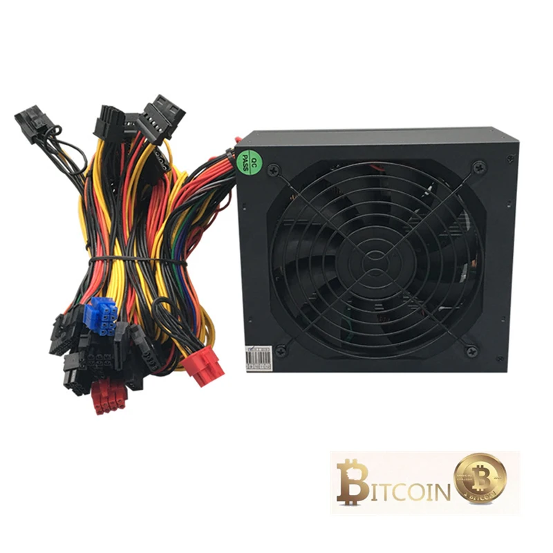 

Power Supply 1600W Ethereum Mining Machine Aasic Bitcoin Miner Computer ATX 12V 138A Use For RX 470 480 570 1060 6 Graphics Card