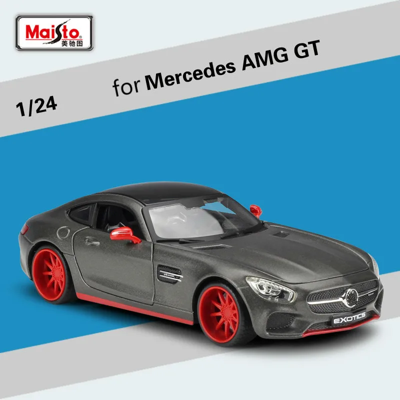 

Maisto for Mercedes-Benz AMG GT Sports Car Model Modified Version Simulation Alloy Super Race Model Car Collection Ornament 1:24