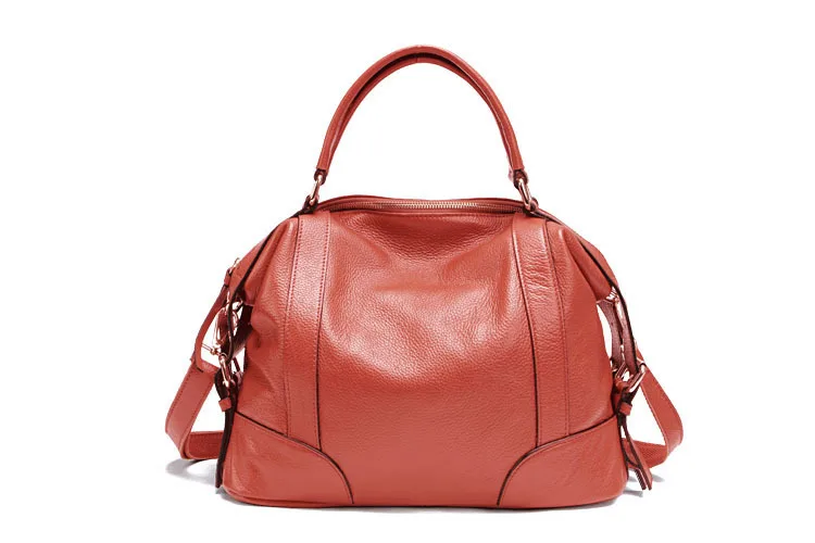 LUYO натуральная кожа, женские сумки-мессенджеры из натуральной воловьей кожи, сумки через плечо для женщин, большие сумки-тоут, Bolsas - Цвет: Watermelon Red