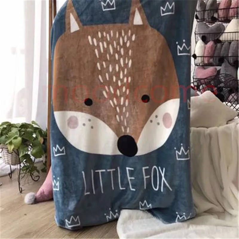 

New Nordic Style Children Double Layer Cloud Blanket Thickening Super Soft Fabrics Environmental Protection Printing and Dyeing