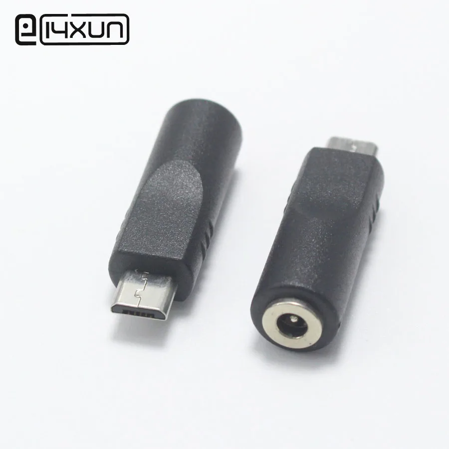 

EClyxun 3.5*1.1 mm Female jack to Micro USB Male Plug DC Power Connector Adapter for Phone MP3 MP4 Ipad Black